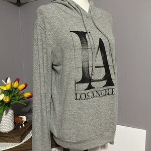 Purple Snow “Los Angeles” Soft Gray Hoodie